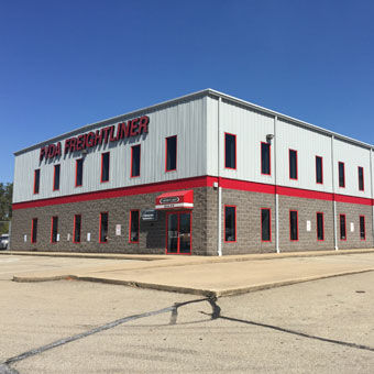 Go to fydafreightliner.com (map-and-hours-for-our-dealership--hours-pittsburgh subpage)