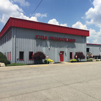 Go to fydafreightliner.com (map-and-hours-for-our-dealership--hours-youngstown subpage)